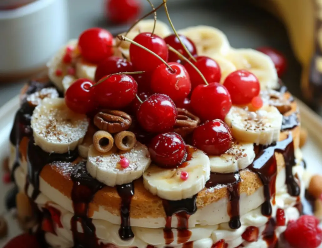 Banana Split Layer Cake