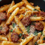 Creamy Cajun Sausage Pasta 3 Creamy Cajun Sausage Pasta
