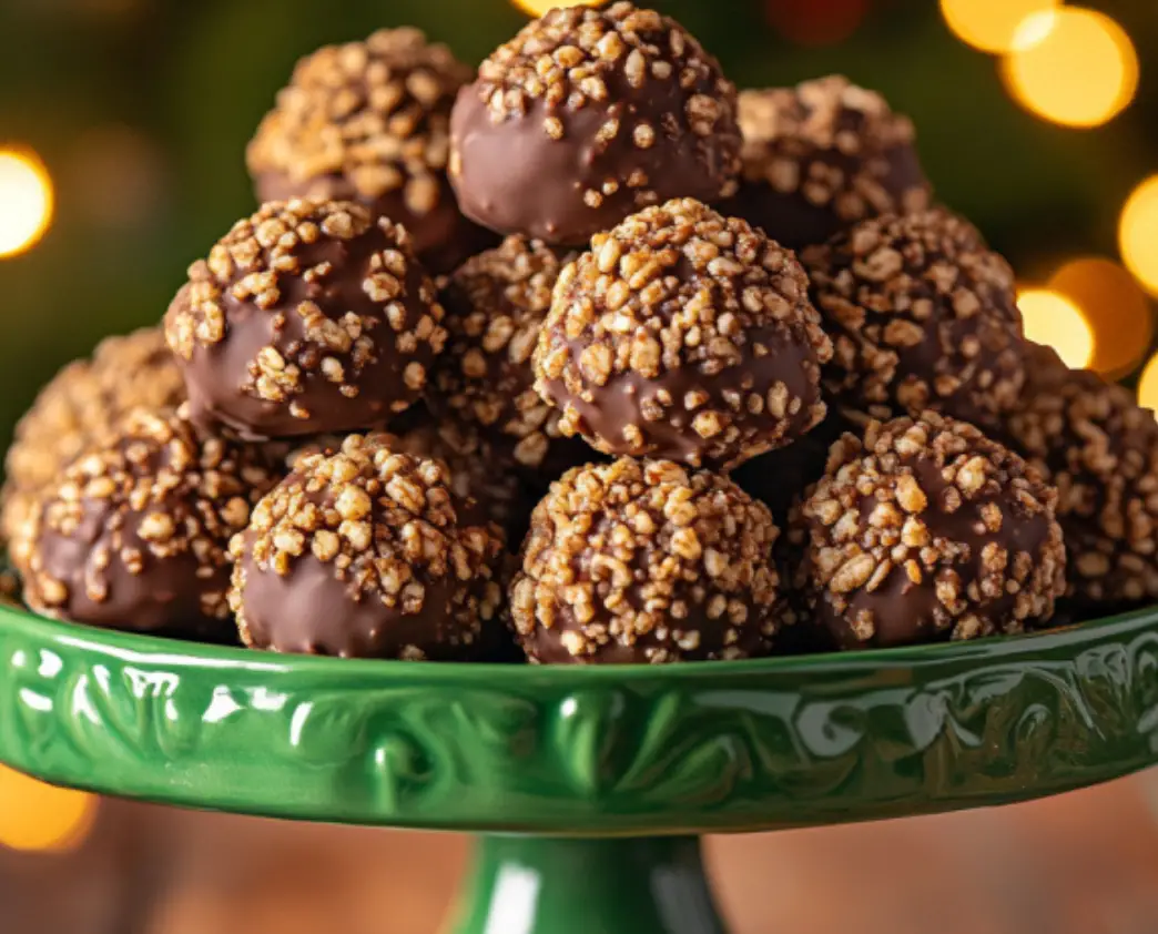 Chocolate Hazelnut Crunch Truffles