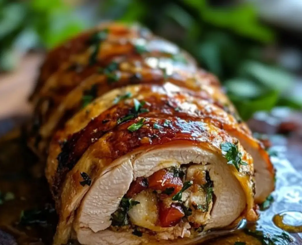 Herb-Stuffed Chicken Breast Roast