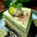 Green Lime Dessert Slice 3 Green Lime Dessert Slice