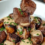 Beef and Mushroom Bites with Sauce 3 Beef and Mushroom Bites with Sauce
