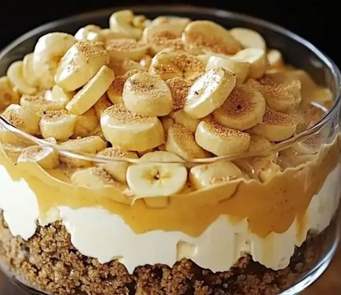 The Layered Banana Peanut Butter Dessert