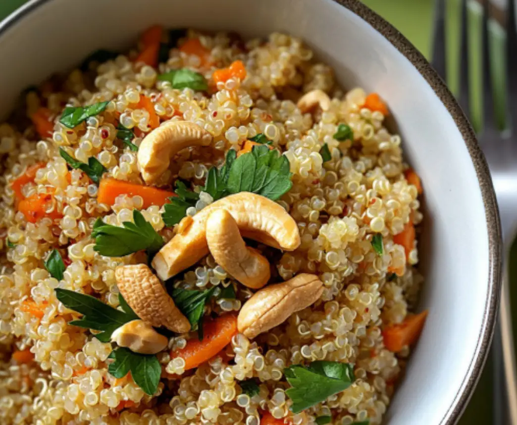 Stuffed Red Peppers with Quinoa and Vegetables
