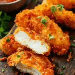 Crispy Chicken Tenders with Dipping Sauce 3 Crispy Chicken Tenders with Dipping Sauce