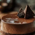 Silky Dark Chocolate Mousse Cake 3 Silky Dark Chocolate Mousse Cake