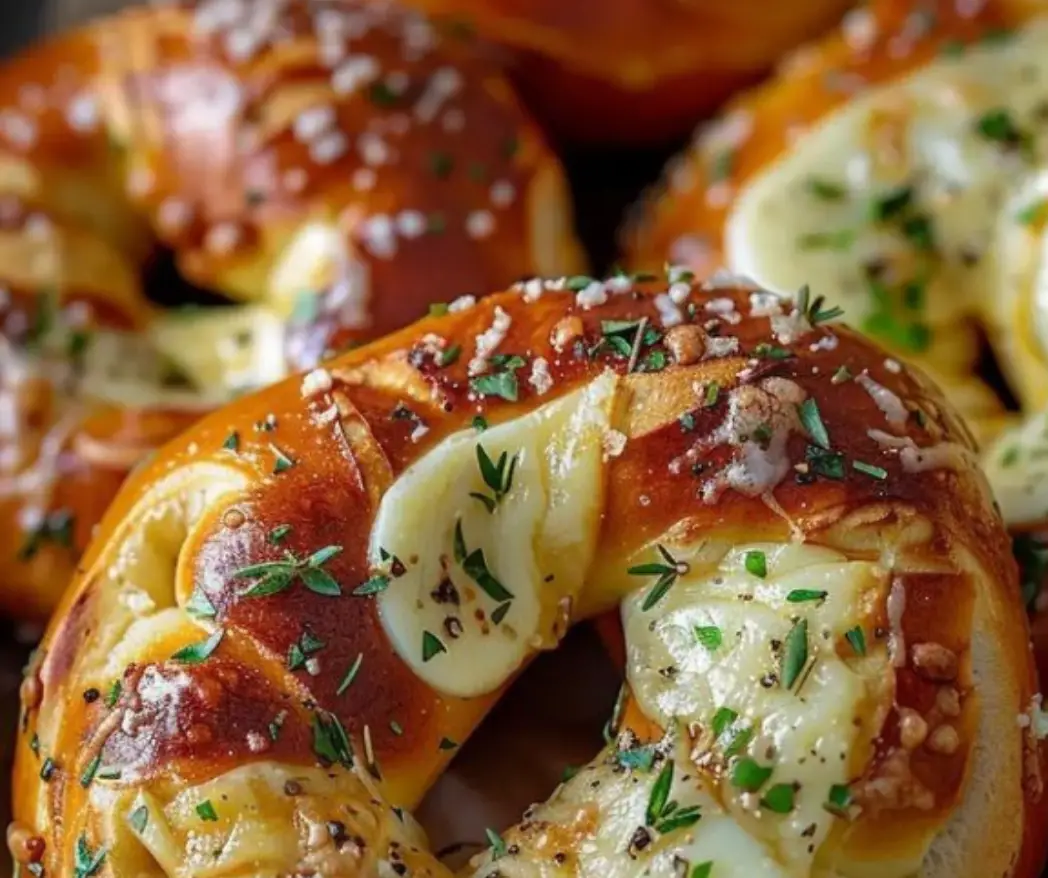 Cheese-Stuffed Soft Pretzels