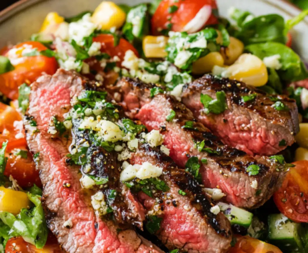 Grilled Steak Salad with Corn and Cherry Tomatoes