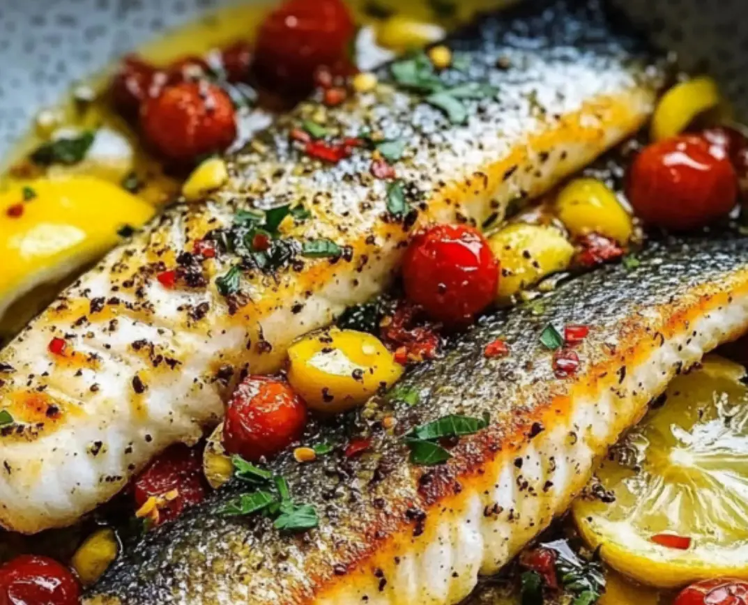 Fish with Tomatoes & Lemon