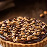 Round Peanut Butter Chocolate Tart 3 Round Peanut Butter Chocolate Tart