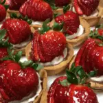 Mini Strawberry Tartlets with Cream Cheese Filling