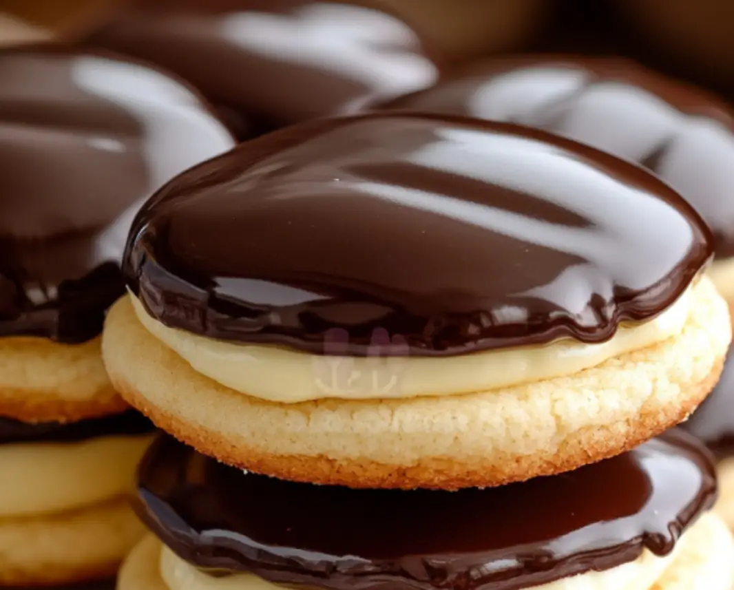 Boston Cream Pie Cookies