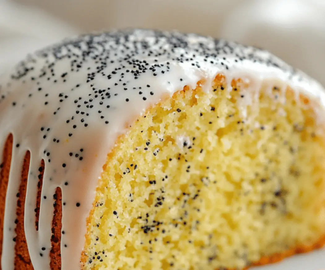 Lemon Poppy Seed Bundt Cake with Glaze