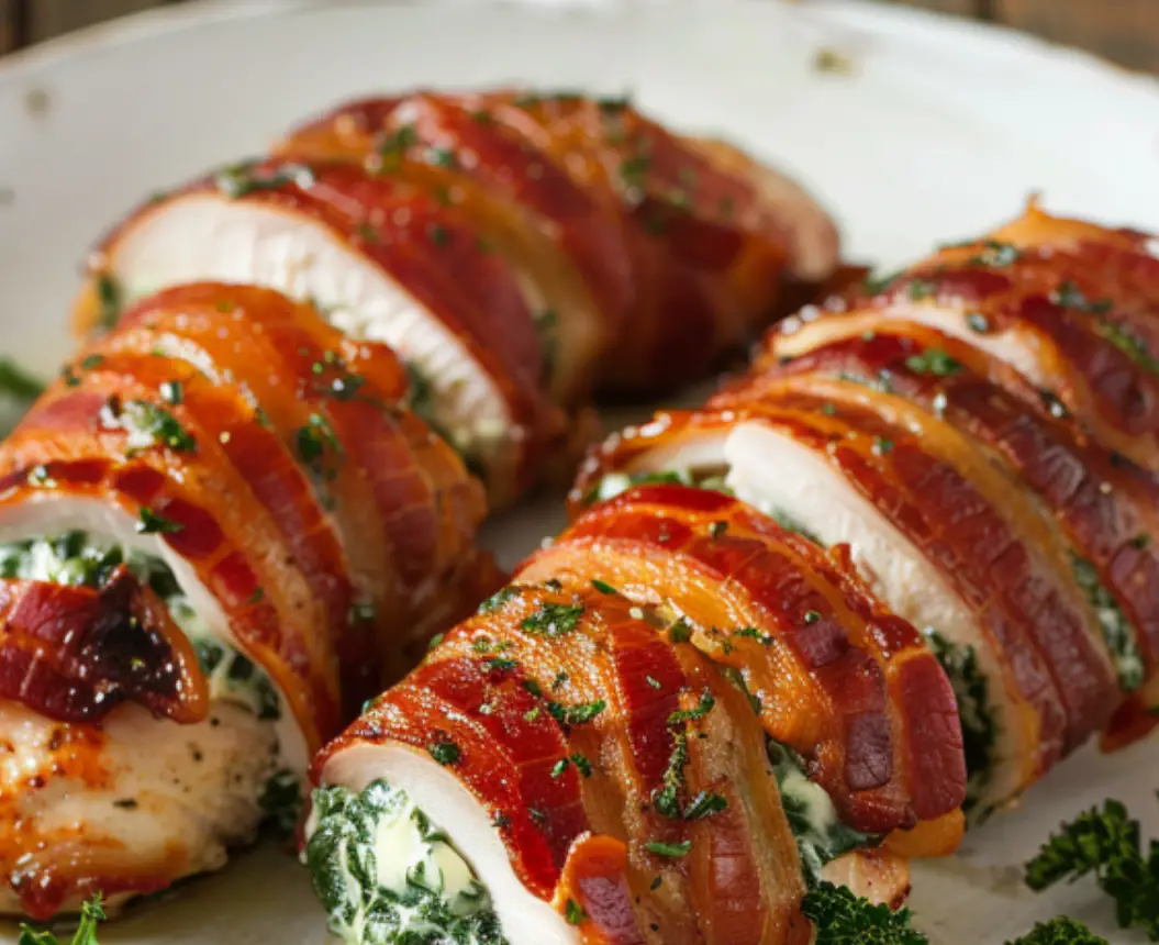Bacon-Wrapped Stuffed Chicken Breasts