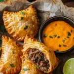 Rustic Beef Empanadas with Cheese Dip 3 Rustic Beef Empanadas with Cheese Dip
