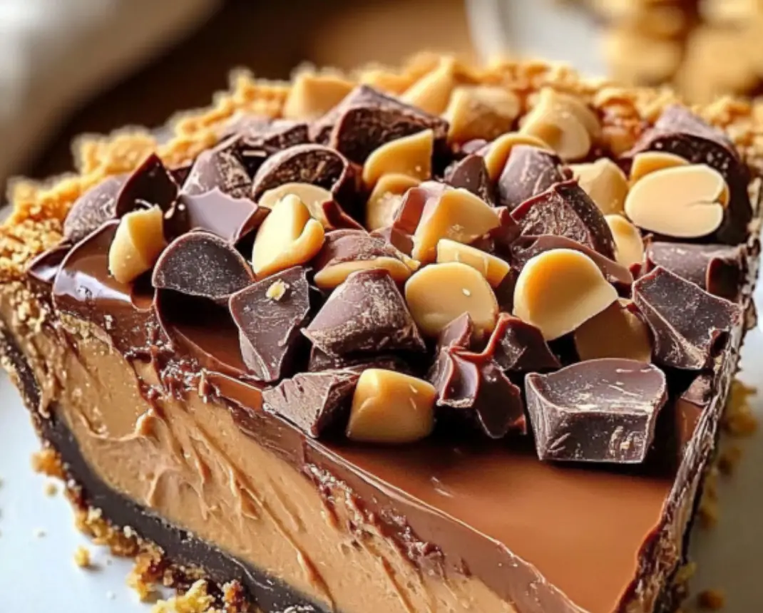No-Bake Peanut Butter Chocolate Pie