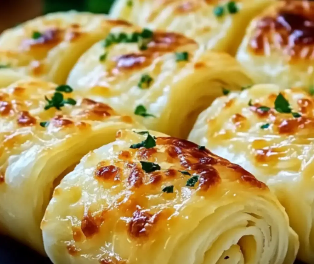 Cheesy Garlic Butter Rollups: A Quick and Flavorful Side Dish