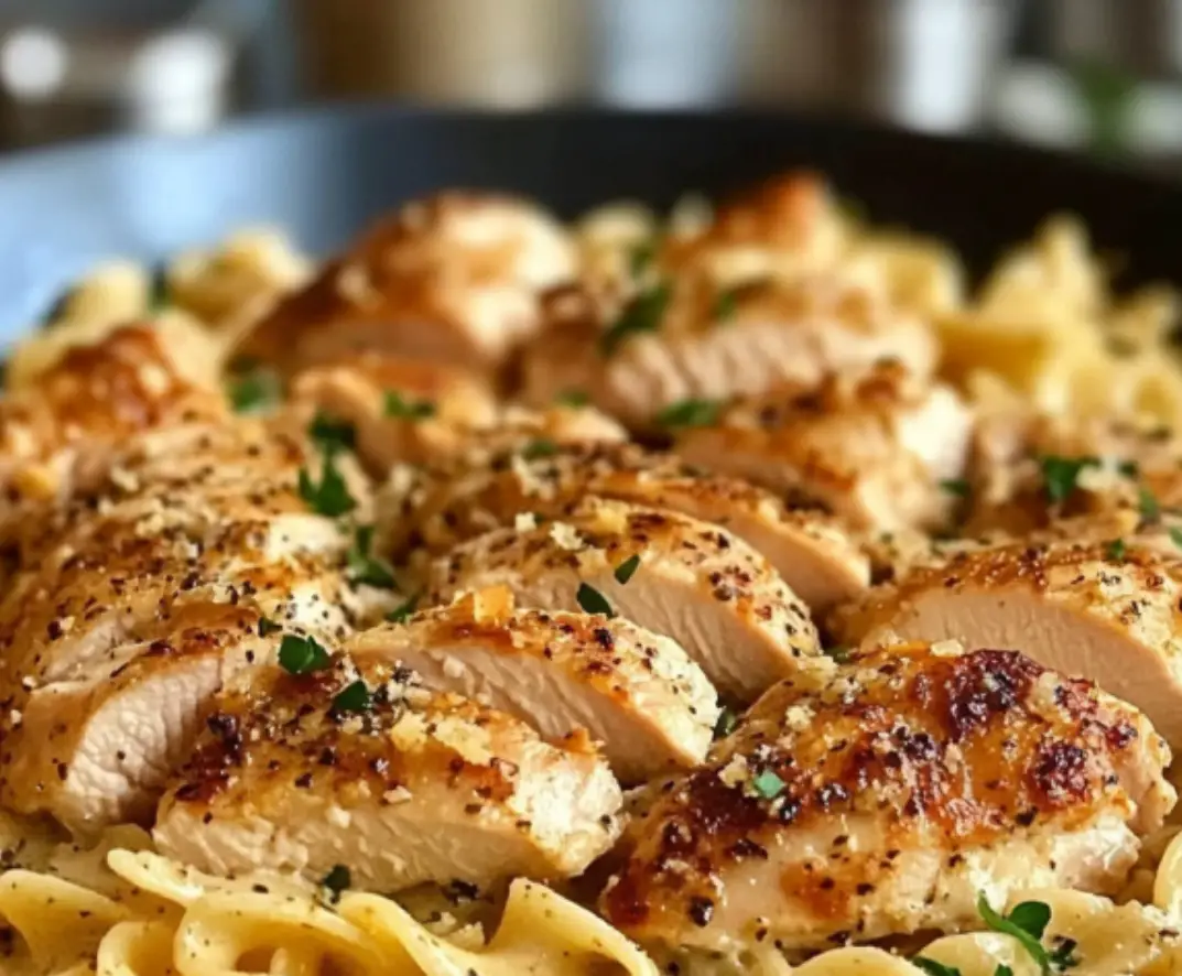 Creamy Garlic Parmesan Chicken Pasta