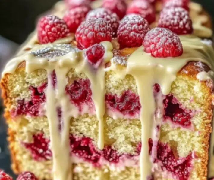 Raspberry Loaf Cake