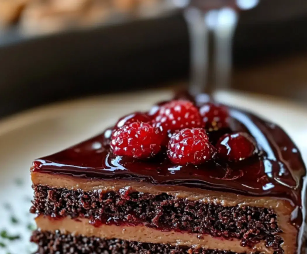 Chocolate Raspberry Layer Cake