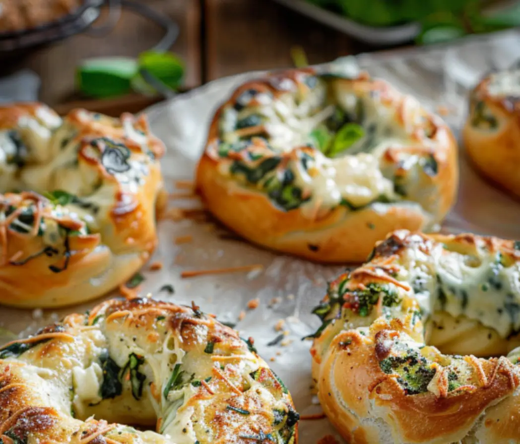 Spinach and Cheese Pastry Rings