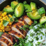 Chicken Bowl with Avocado & Corn 3 Chicken Bowl with Avocado & Corn