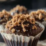 Chocolate Crumble Cupcakes with Ganache 3 Chocolate Crumble Cupcakes with Ganache