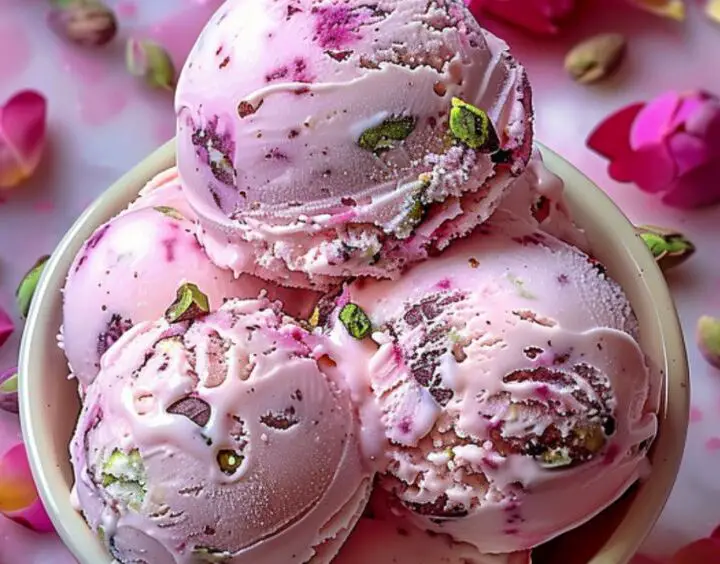 Rose Pistachio Ice Cream