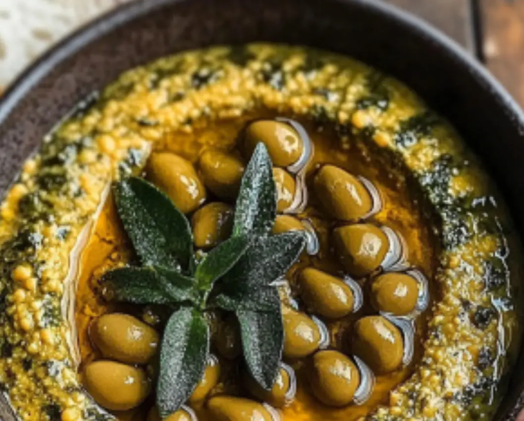 Green Olive and Herb Pesto Dip