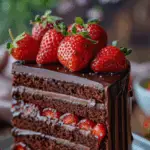 Strawberry Chocolate Layer Cake 3 Strawberry Chocolate Layer Cake