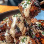 Grilled Chicken Skewers with Herbed Rice and Yogurt Sauce 3 Grilled Chicken Skewers with Herbed Rice and Yogurt Sauce