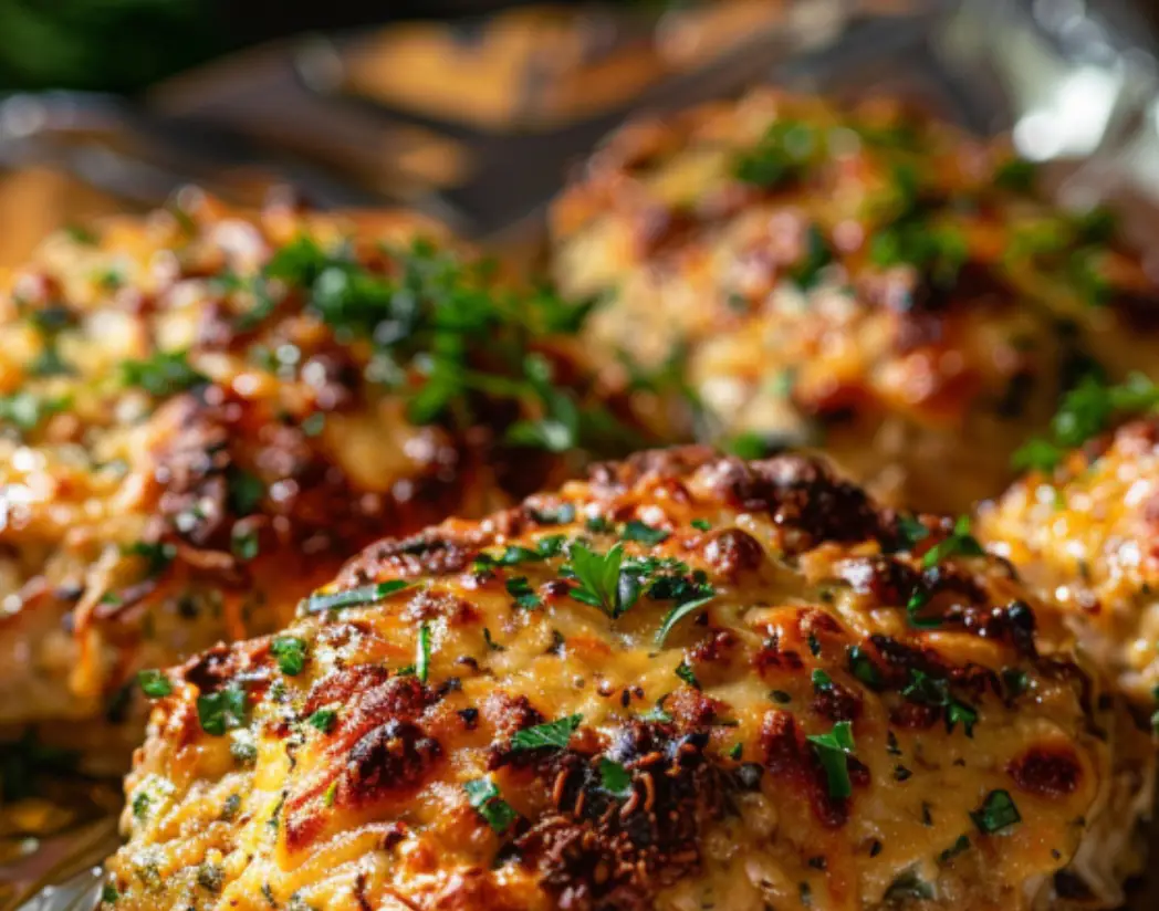 Cheesy Herb Crusted Chicken Bakes