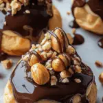 Hazelnut Praline Profiteroles