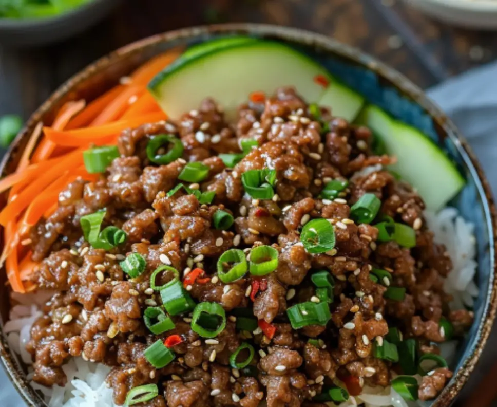 Ground Beef Rice Bowl