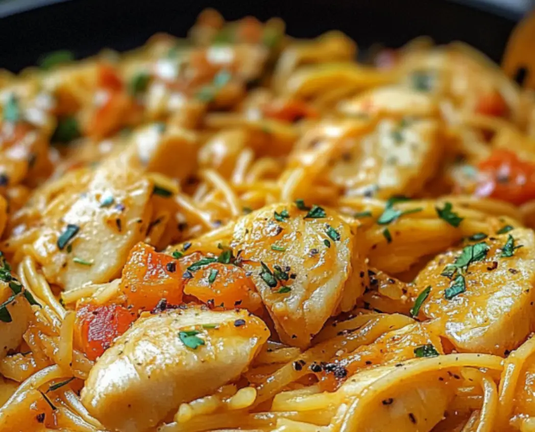 Creamy Tomato Chicken Spaghetti