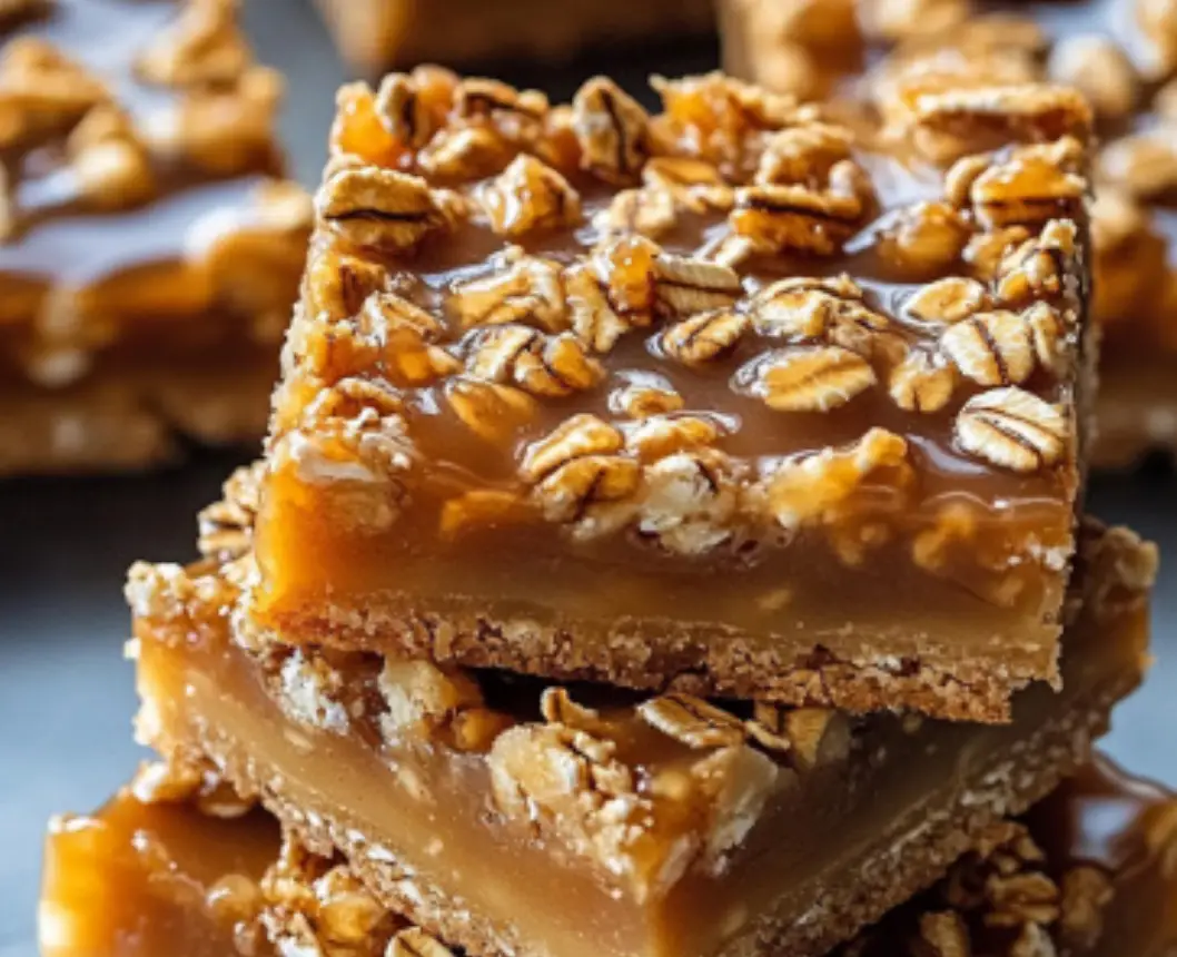 Oatmeal Caramel Bars