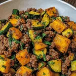 Beef with Zucchini & Sweet Potato