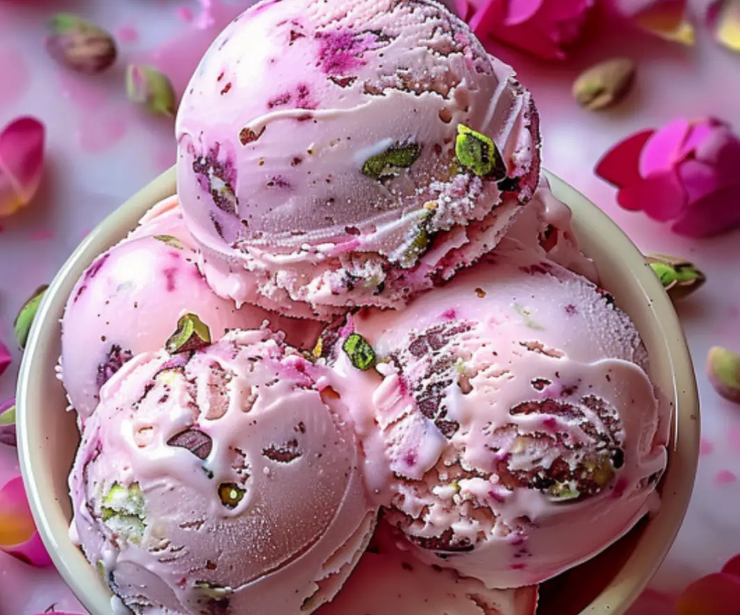 Rose Pistachio Ice Cream