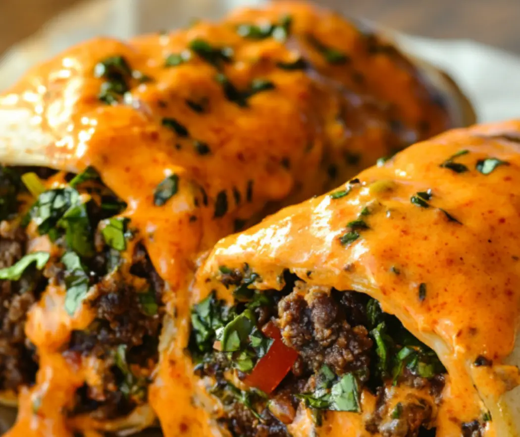 Spicy Beef and Cheese Burritos