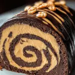 Chocolate Peanut Butter Swiss Roll