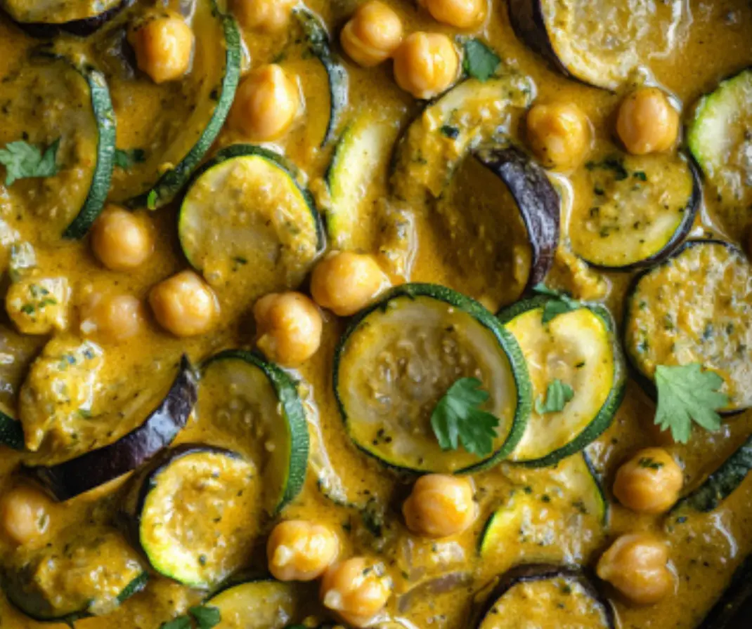 Creamy Zucchini and Chickpea Coconut Curry