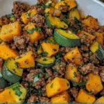 Ground Beef, Zucchini & Butternut Squash Skillet 3 Ground Beef, Zucchini & Butternut Squash Skillet