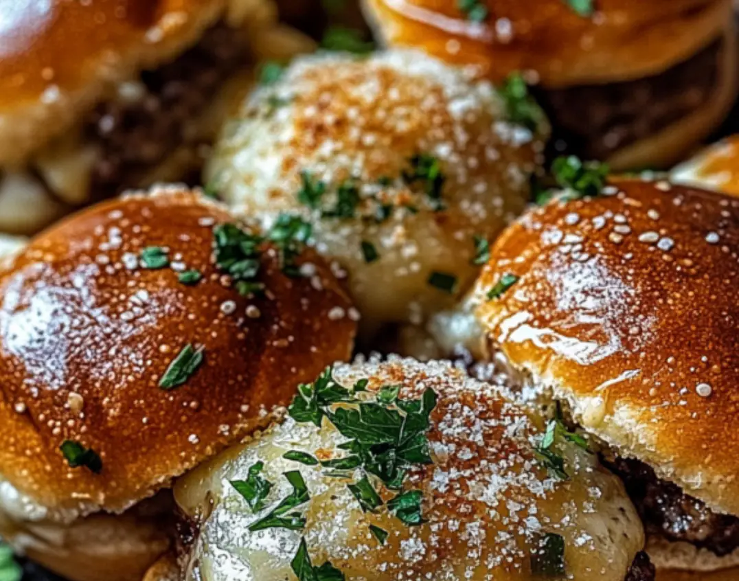Garlic Parmesan Cheeseburger Bombs