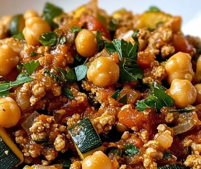 Spiced Chickpea and Zucchini