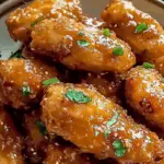 Crispy Honey Garlic Chicken Wings