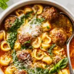 Italian Meatball & Tortellini Soup 3 Italian Meatball & Tortellini Soup