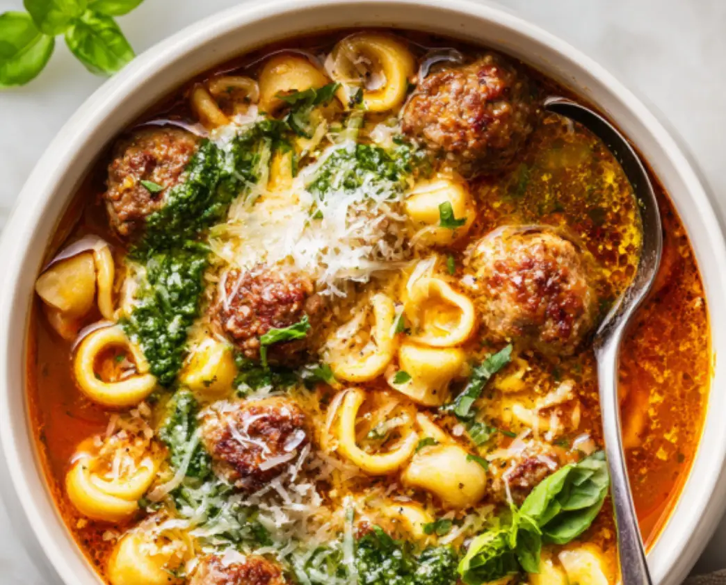 Italian Meatball & Tortellini Soup