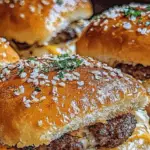 Cheesy Garlic Butter Burger Sliders 3 Cheesy Garlic Butter Burger Sliders