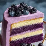 Berry Layer Cake with Blackberry and Blueberry Frosting 3 Berry Layer Cake with Blackberry and Blueberry Frosting
