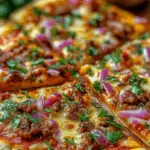 Homemade Sausage and Red Onion Pizza